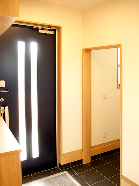 玄関　平屋施工例紹介