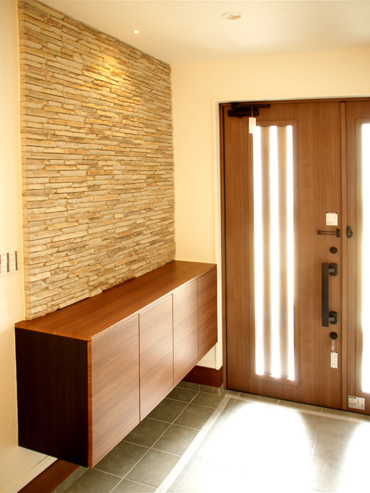 玄関　平屋　施工例